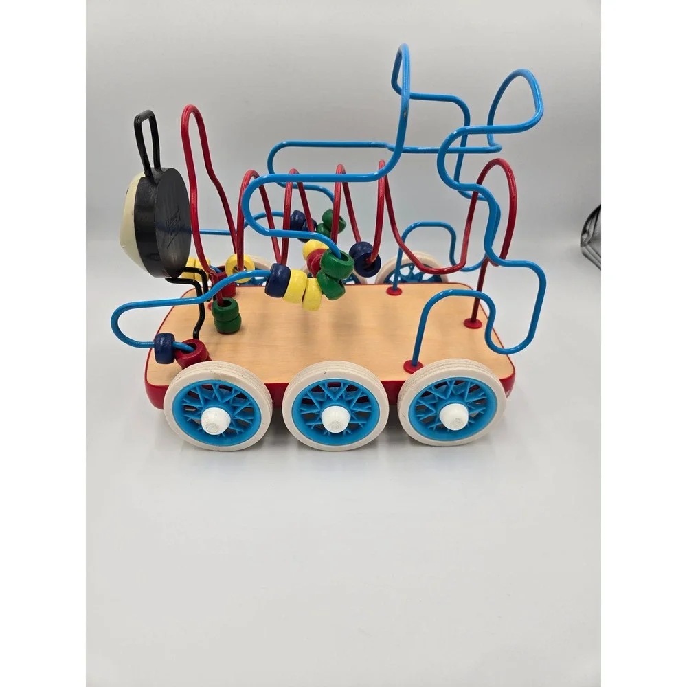 Thomas & Friends Anatex Wooden Bead Maze Roller Activity Toy Train Vintage
